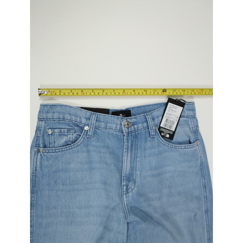 70s Inspired Wide Leg Jeans 7 For All Mankind Modern Dojo Tailorless Boho NWT 28 - Picture 13 of 16
